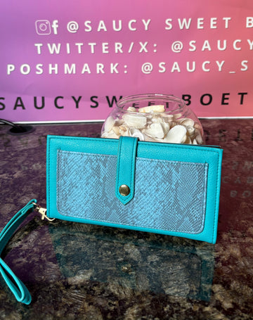 Blue wallet
